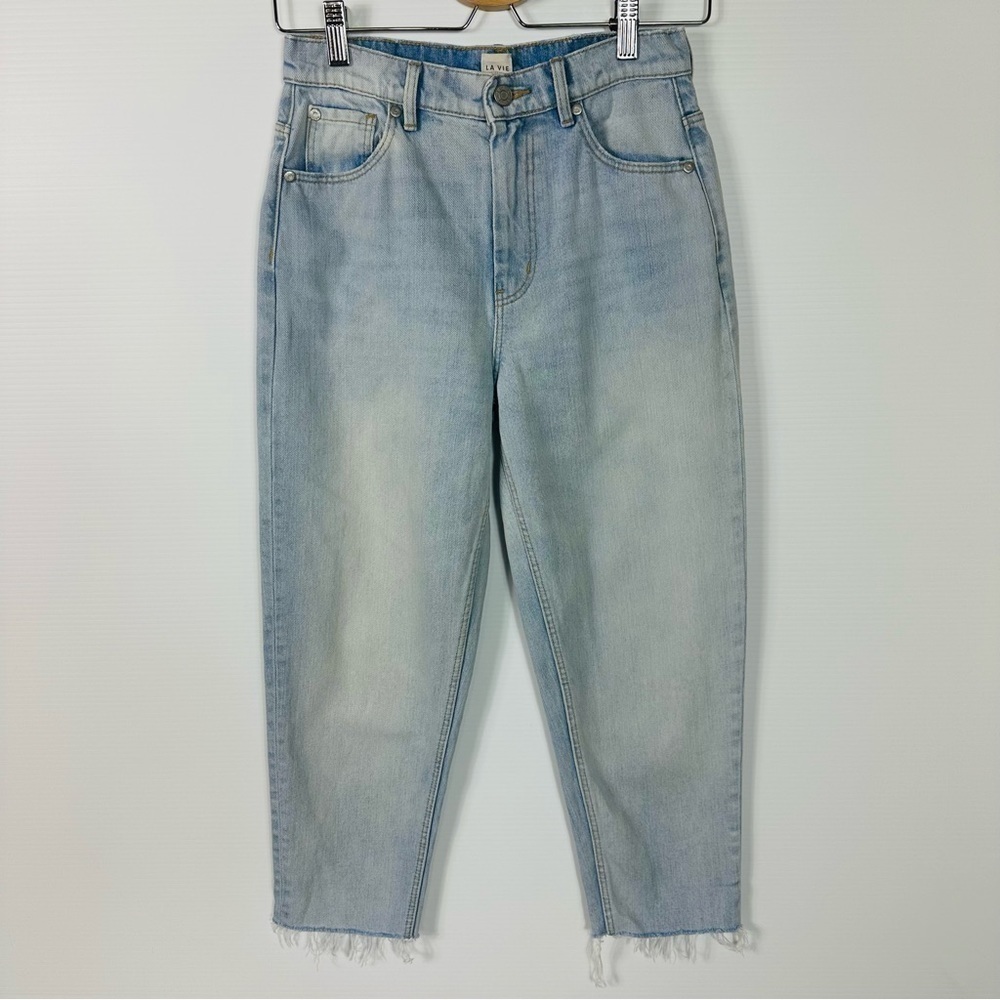 La Vie Rebecca Taylor Jeans Sz 25 Raw Hem Crop
